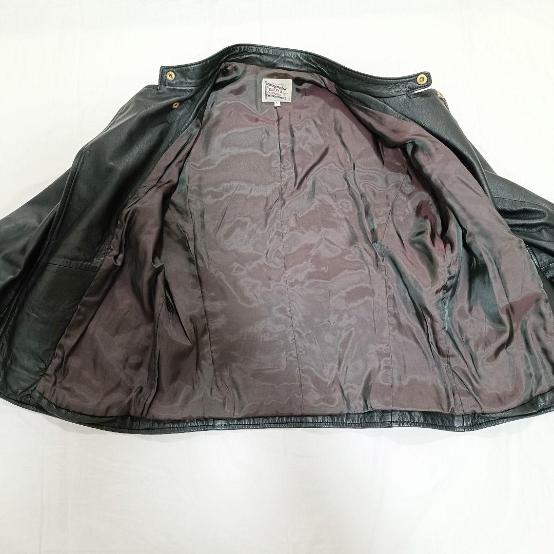 【美品】duffer DUFFER シングルライダース　ラムレザー　ジャケット
