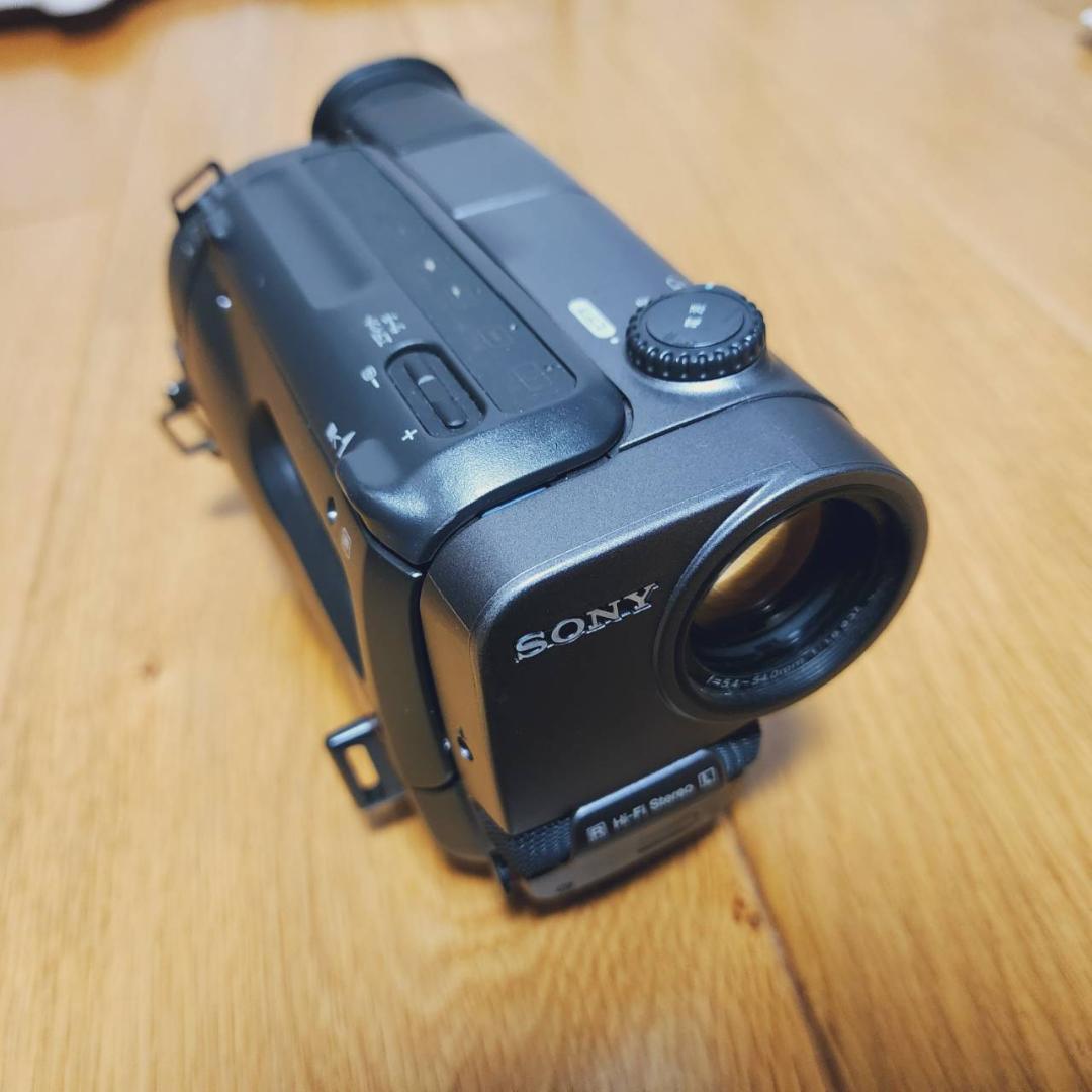 【動作確認済】高画質 SONY Hi8 8ミリ ビデオカメラ ステーションセット