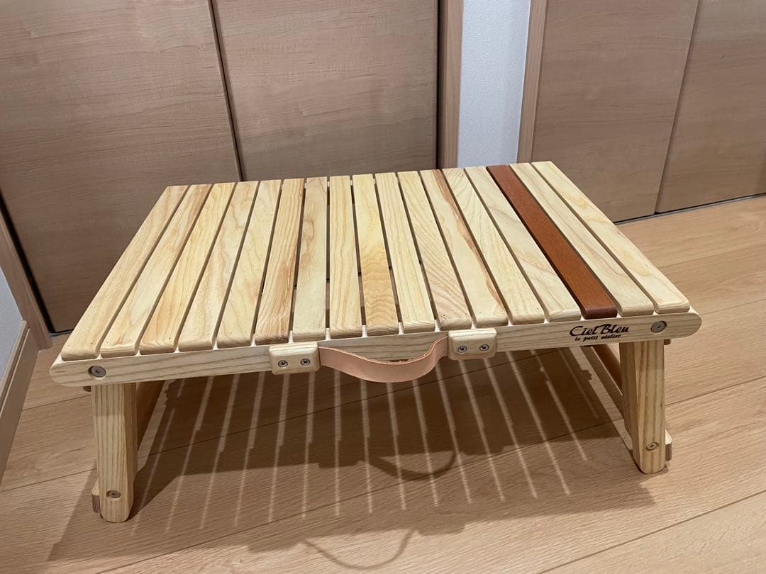 未使用　cielblue キャリーテーブル　シエルブルー　ウッドテーブル