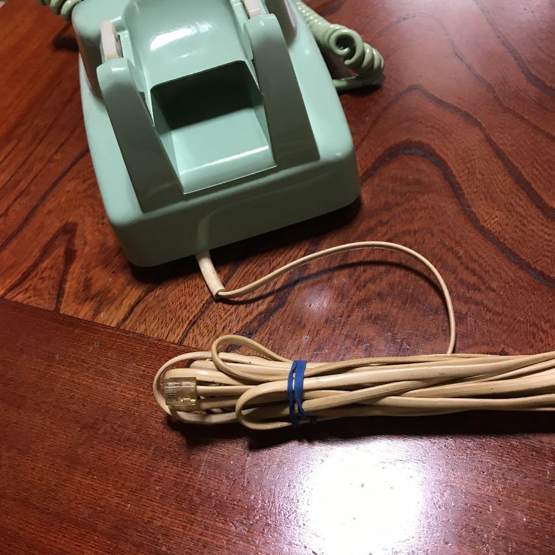 レトロ電話　ダイヤル式　電話機　モジューラジャック