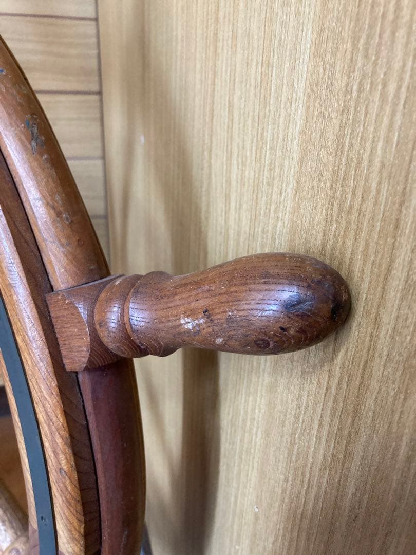 【約90cm】船舵 操舵輪 舵輪 アンティーク インテリア9/27.28発送