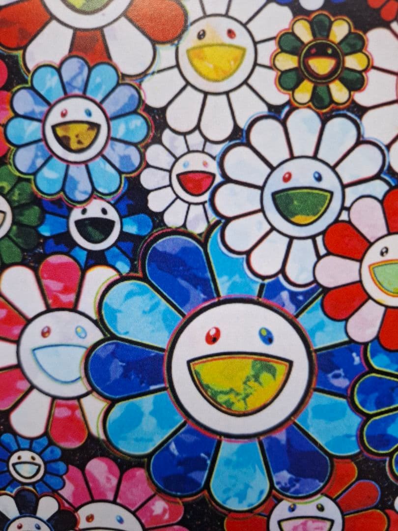 村上隆作品ポスター『未来はきっと笑顔になる！きっと！』