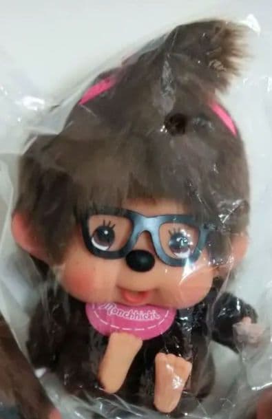 新品 モンチッチ 顔デカ 座り メガネ 香港限定 3体セット 726288s
