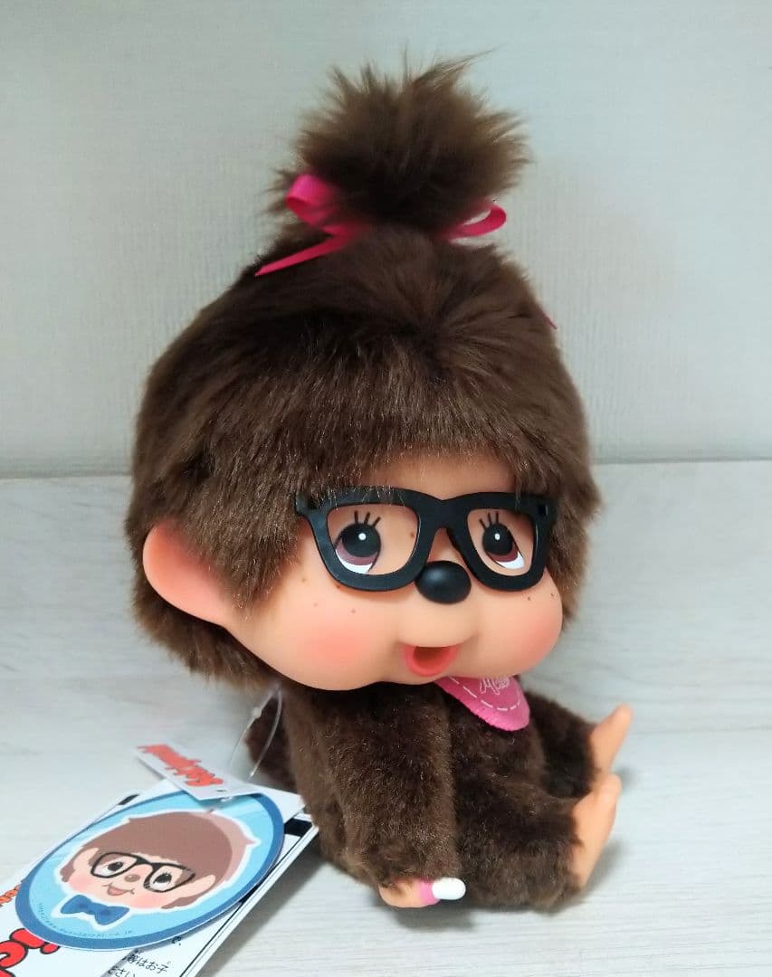 新品 モンチッチ 顔デカ 座り メガネ 香港限定 3体セット 726288s