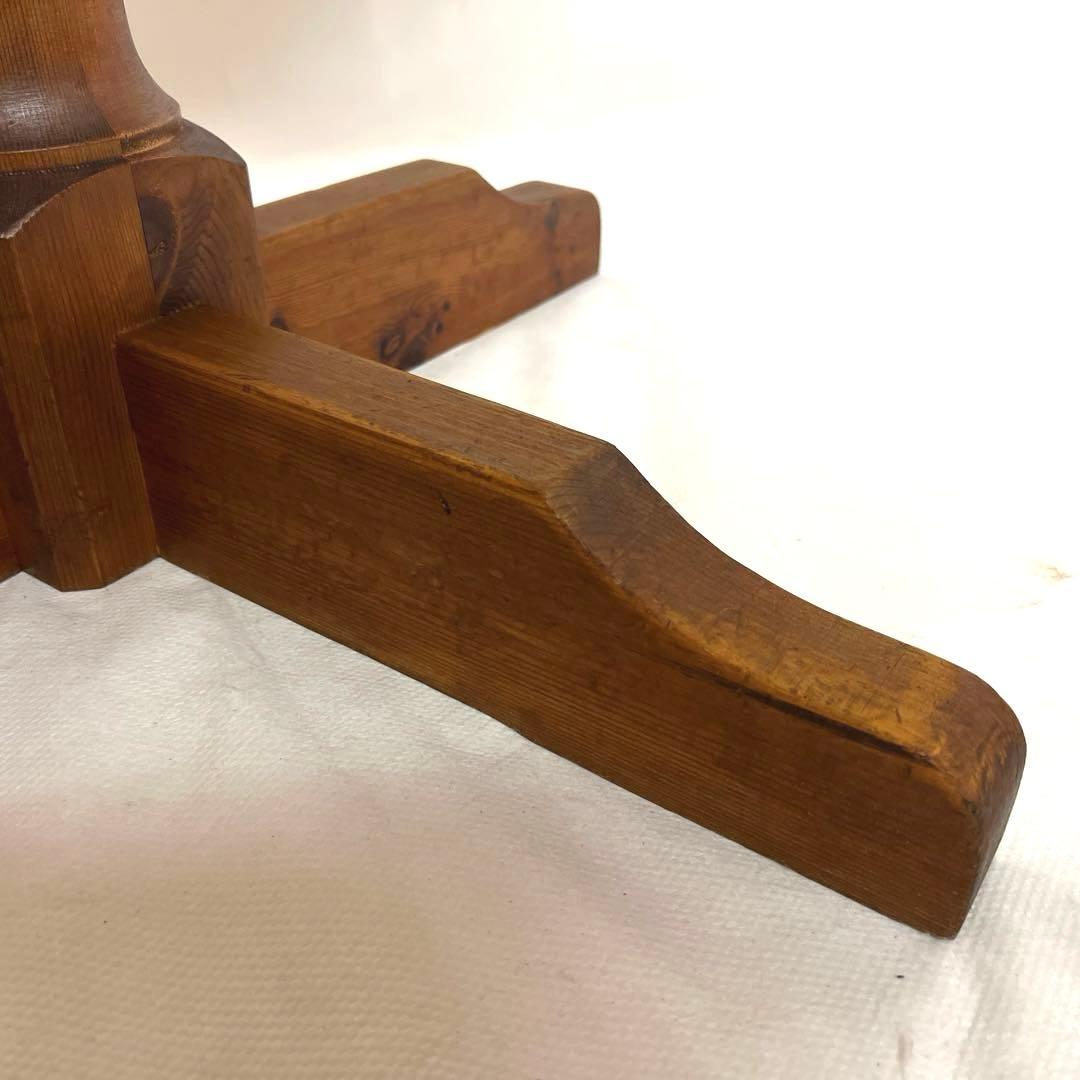 円テーブル・古いパイン材　　　　直径95cm・高さ73cm