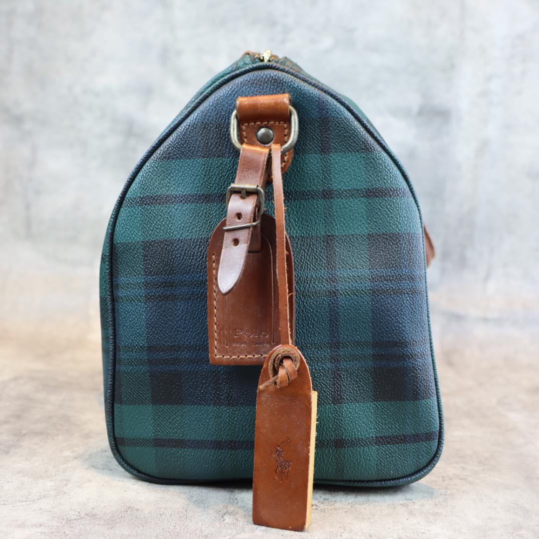 POLO RALPH LAUREN チェック柄 ハンドバッグ ボストンバッグ