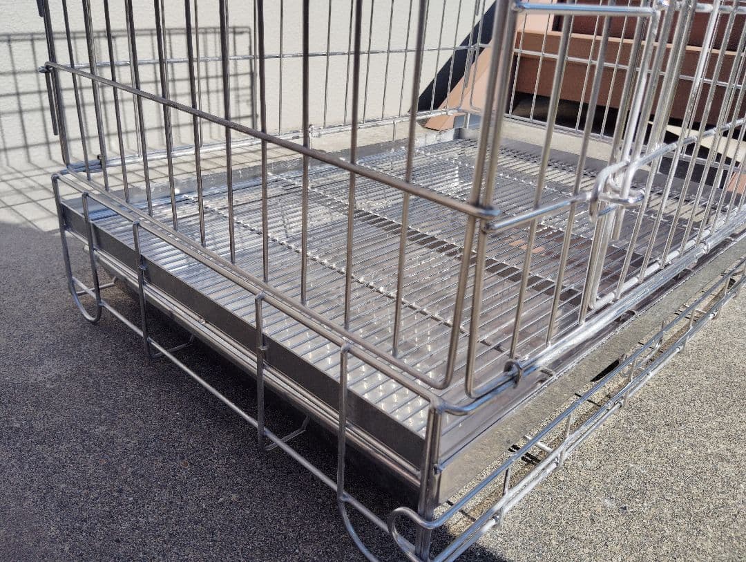 ハチコウ ステンレスケージＭ−ＳＯＰ 長面開 美品