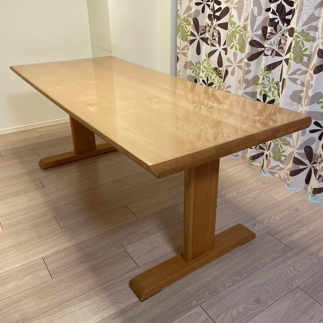 【6/20処分・最終値下げ】ナガノインテリア ナチュラルウッド 長方形テーブル