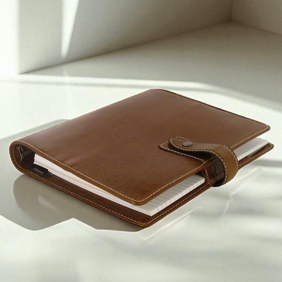 【定2万超】新品 ファイロファックス マルデン A5 システム手帳 オークル 茶
