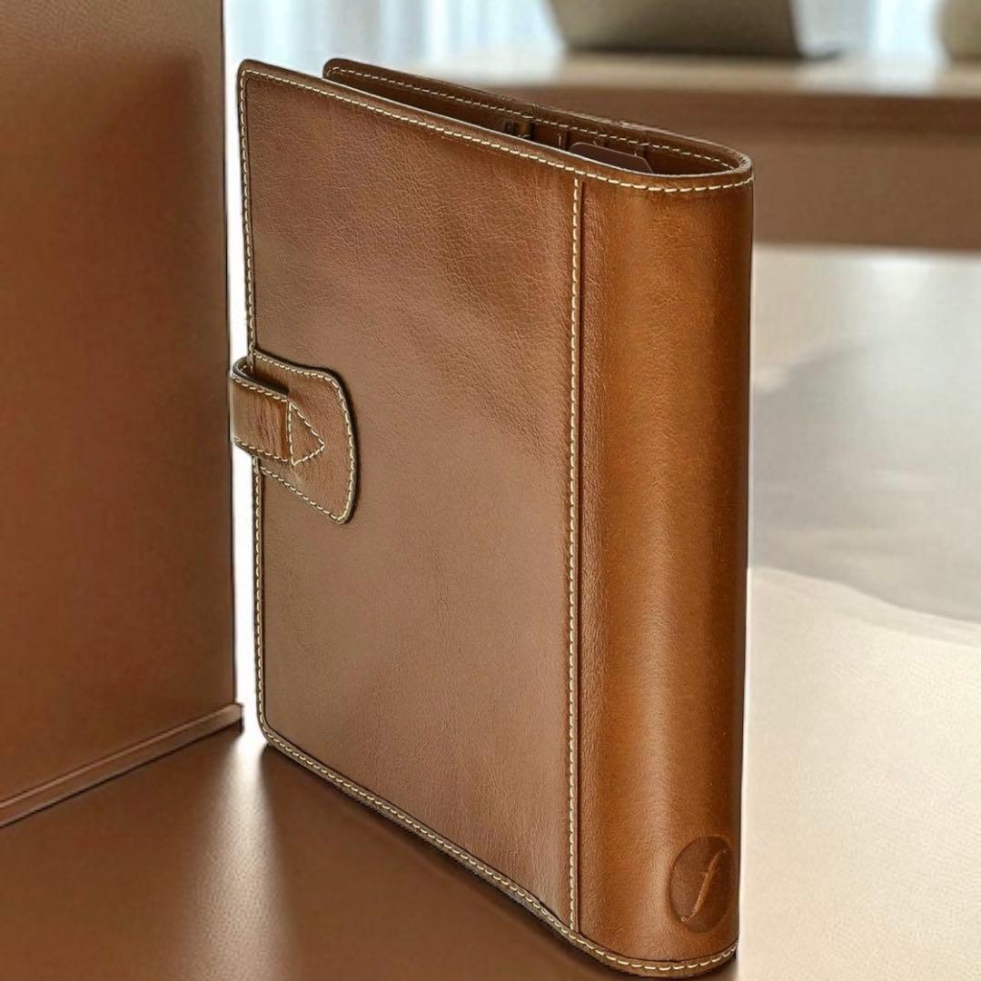 【定2万超】新品 ファイロファックス マルデン A5 システム手帳 オークル 茶
