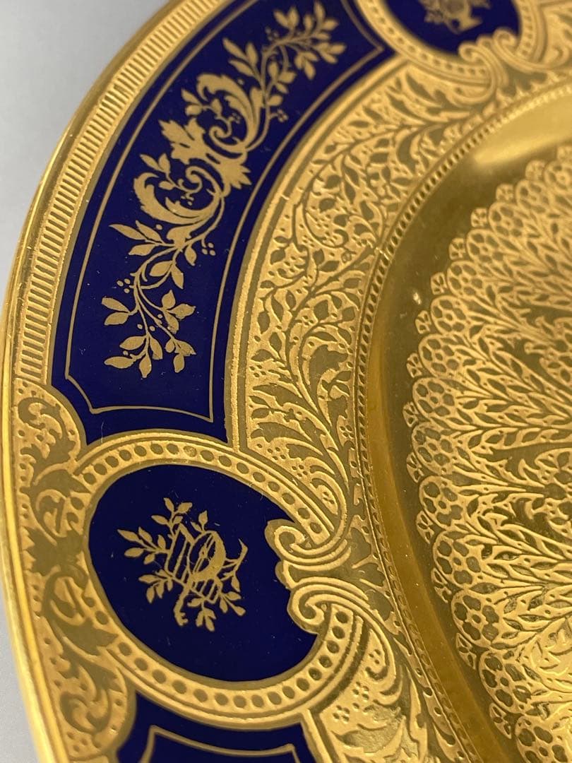 【美品・豪華】レノックス 金彩 モノグラム ２６．４㎝ 大皿 Lenox