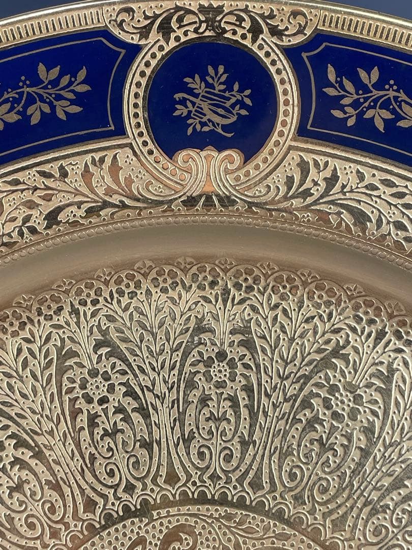 【美品・豪華】レノックス 金彩 モノグラム ２６．４㎝ 大皿 Lenox