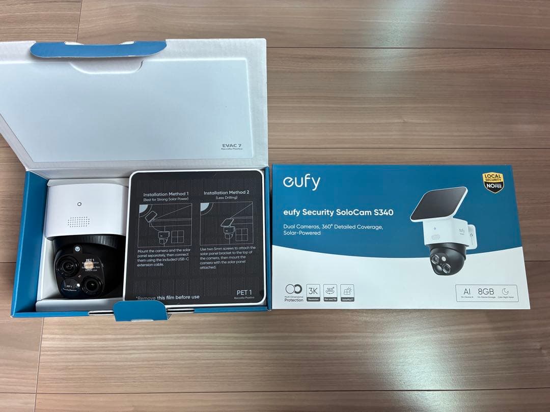 Anker eufy Security SoloCam S340 防犯カメラ
