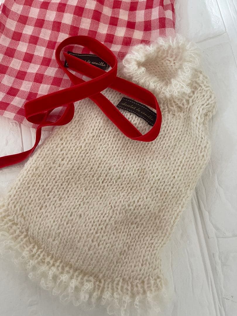 アトリエggグランマ手編みニットワンピース　サイズ18