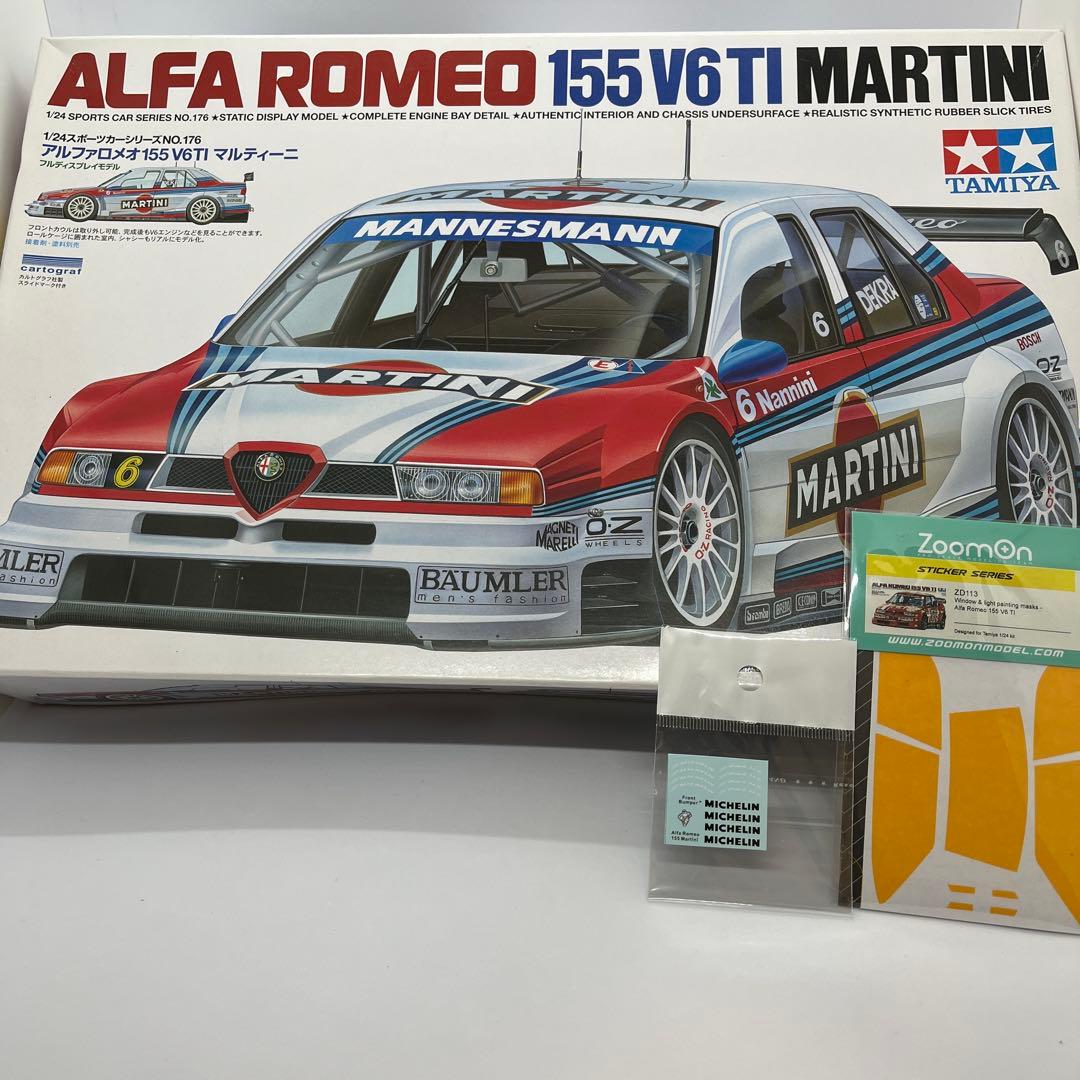 【新品】タミヤ 1/24 アルファロメオ 155 V6 TI 社外デカール付き