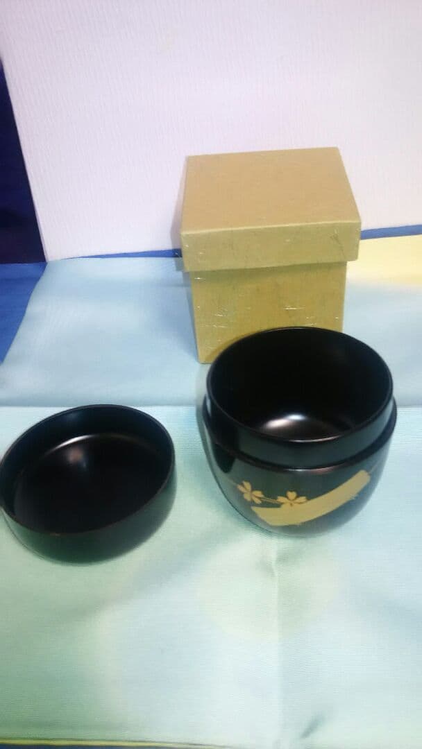 中棗、花筏、木製本漆塗