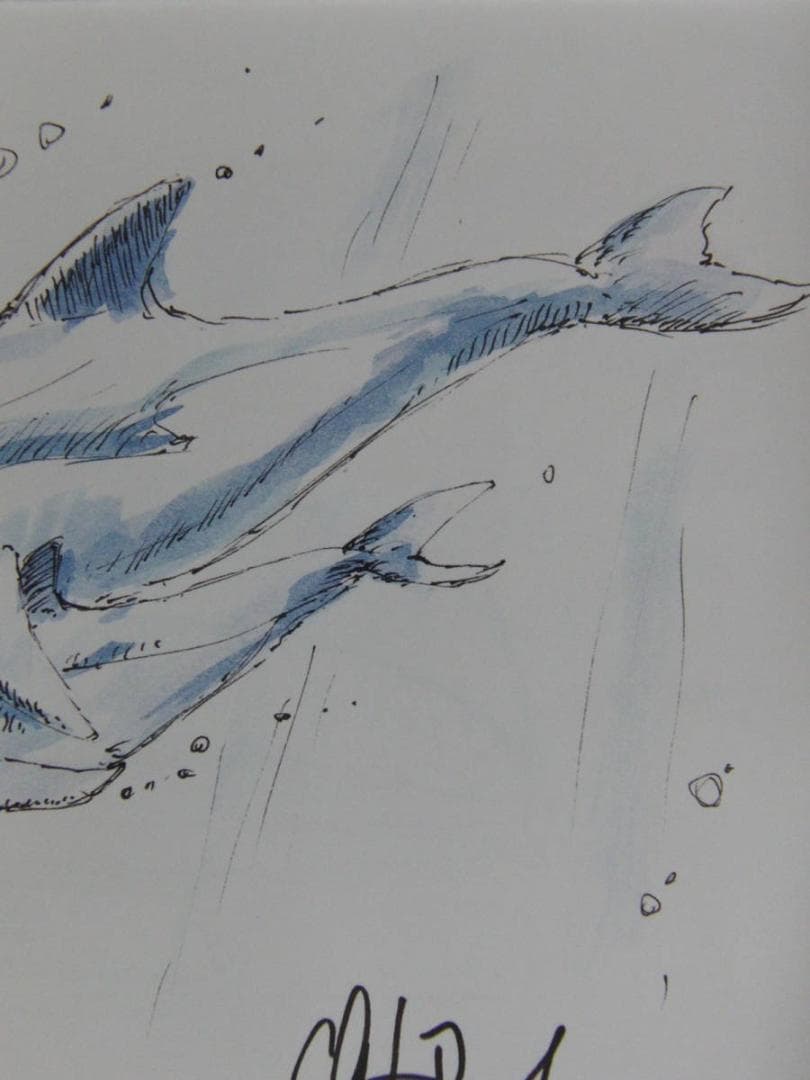 クリスチャン・ラッセン、希少な額装用画集より、新品額装付、状態良好