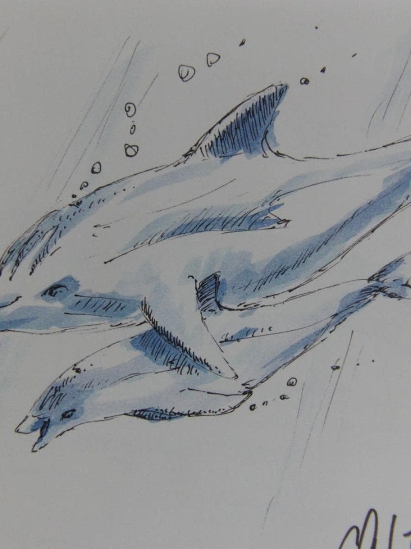 クリスチャン・ラッセン、希少な額装用画集より、新品額装付、状態良好