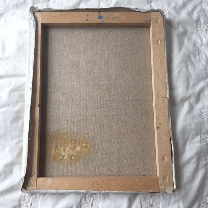 油絵　画家・尾形民子　バラとレモンと瓶の油絵