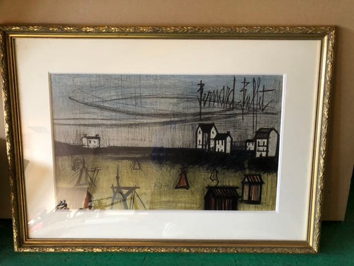 ベルナール ビュッフェ リトグラフ 版画 大型 額縁 額