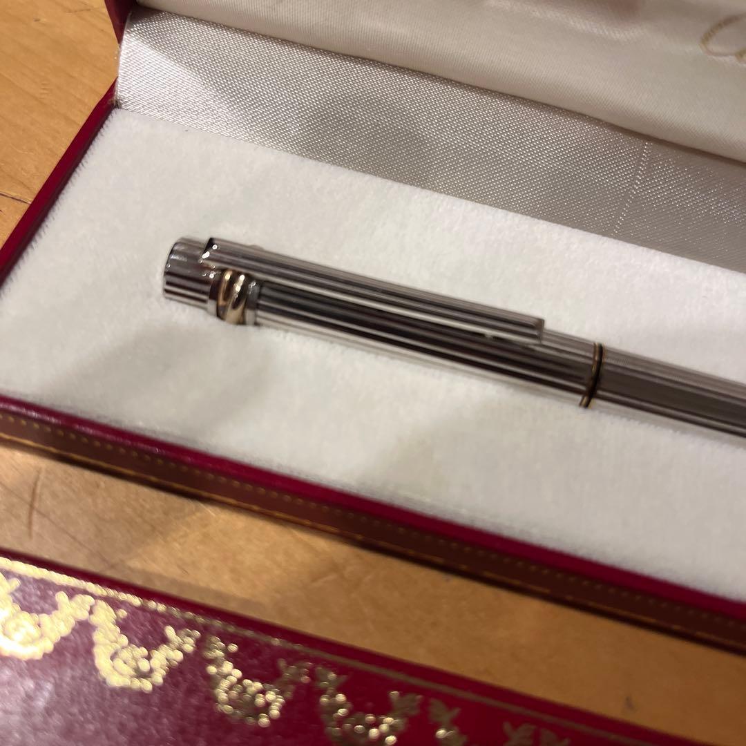 Cartier マスト ドゥ カルティエ ボールペン トリニティ シルバー