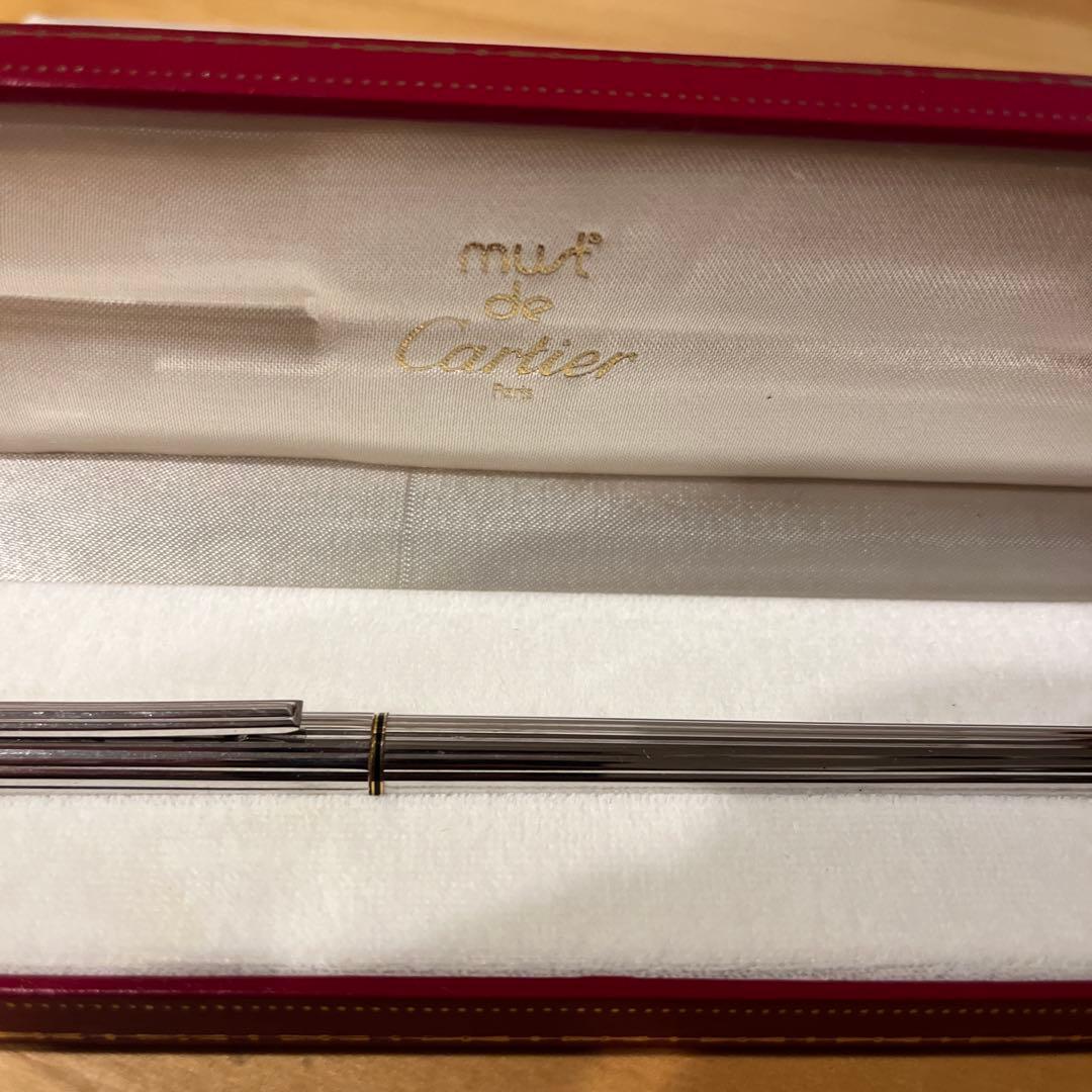 Cartier マスト ドゥ カルティエ ボールペン トリニティ シルバー