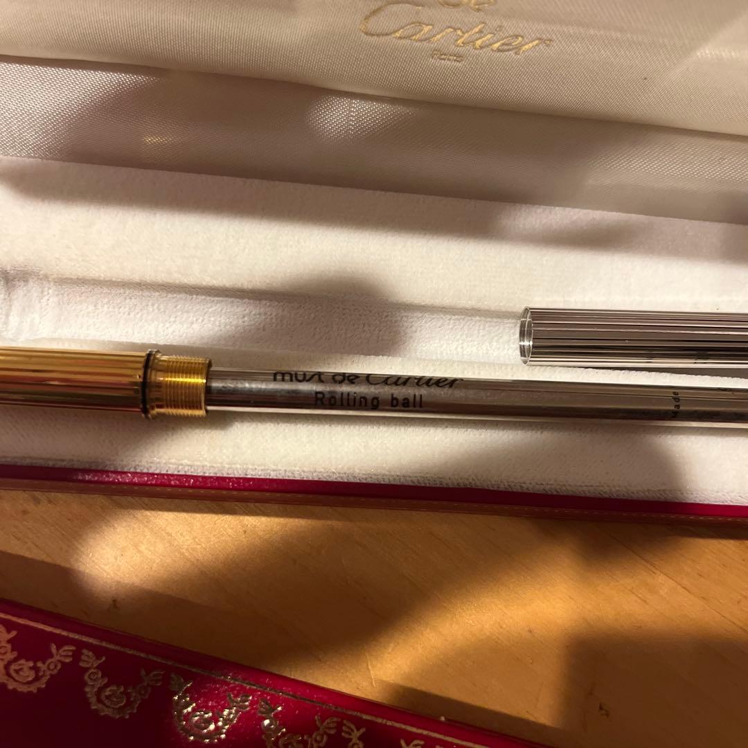 Cartier マスト ドゥ カルティエ ボールペン トリニティ シルバー