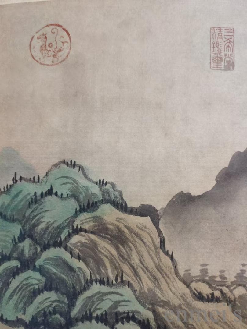 中国古美術.唐寅款.山水画.宣紙画.三尺手描き.肉筆.掛け軸.絵画.書道.水墨画