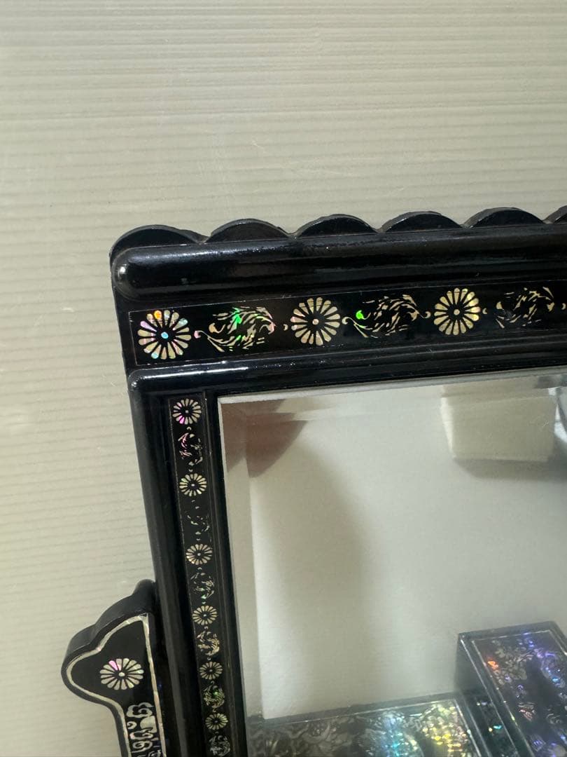 2608 螺鈿細工 鏡台 花鳥 ドレッサー