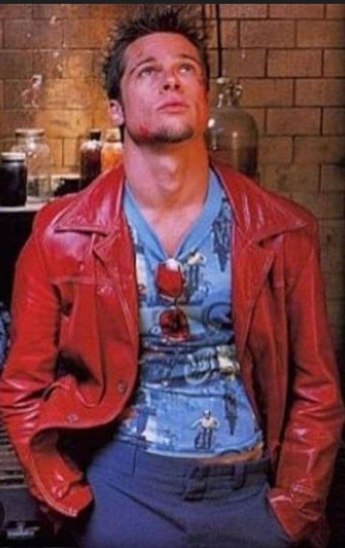 FIGHT CLUB タイラーダーデン 赤 レザージャケット 定価44000円