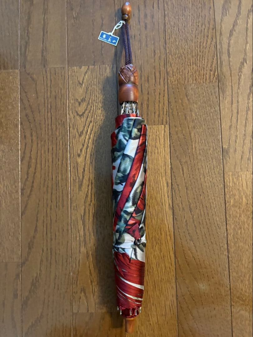 東京・モンブラン.ヤマグチ・高級創作.晴雨兼用・折りたたみ傘・絹100%!