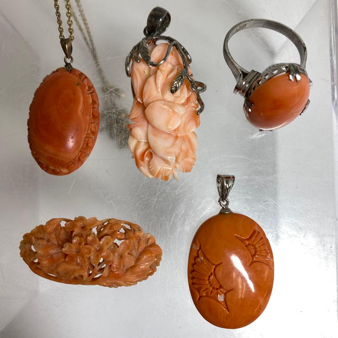 本赤珊瑚　アクセサリー　28g 東K7-1214☆2F