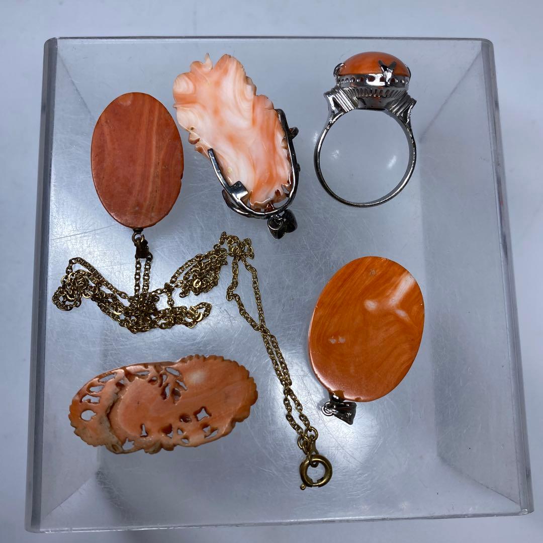 本赤珊瑚　アクセサリー　28g 東K7-1214☆2F