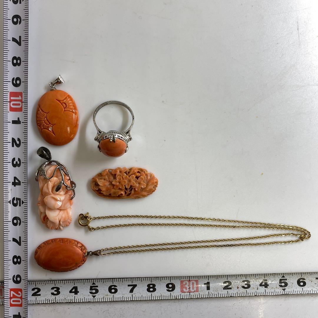 本赤珊瑚　アクセサリー　28g 東K7-1214☆2F