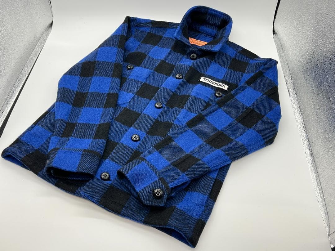 TENDERLOIN テンダーロイン バッファロー チェック ジャケット ブルー