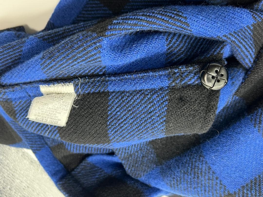 TENDERLOIN テンダーロイン バッファロー チェック ジャケット ブルー