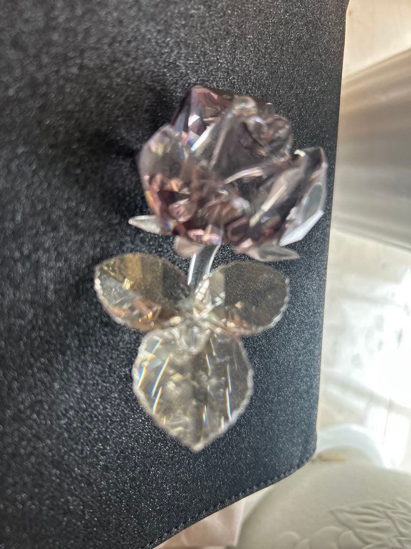 Victorian_k スワロフスキー　ローズ　ガラス製置物