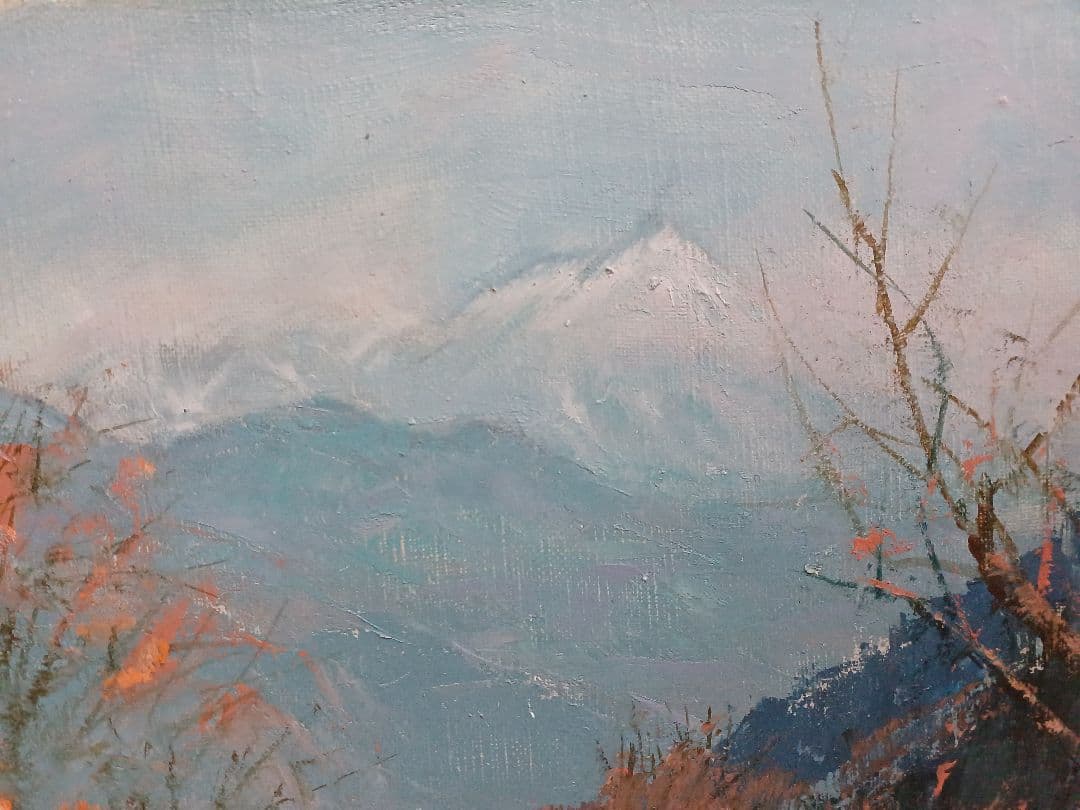 ◆ 佐藤あつ子　「丘の杏花」　一枚の繪　大調和会　◆