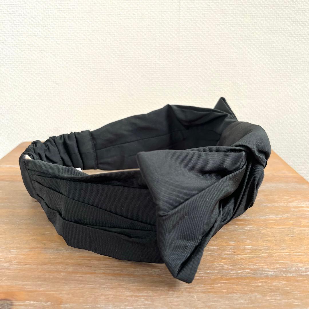 【美品♡かわいい】N°21 ヌメロベントゥーノ❤︎リボン付きブラックヘアバンド