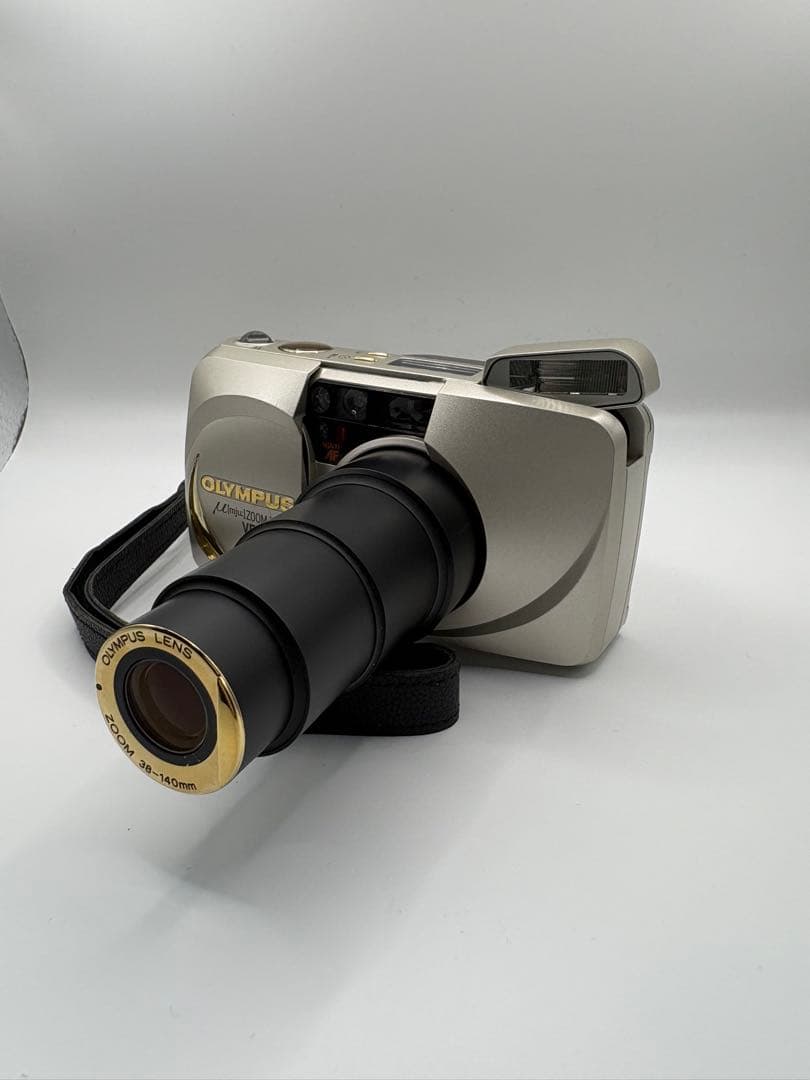 OLYMPUS μ ZOOM 140 フィルムカメラ ケース リモコン付