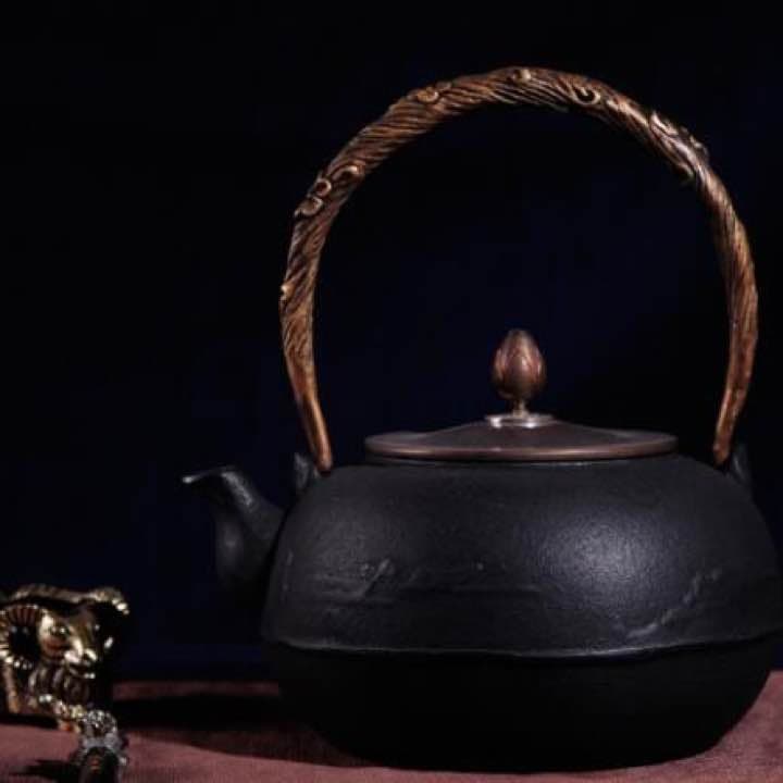 鉄器 急須 伝統工芸 手作り 鉄分補給 鉄瓶　JMHB036
