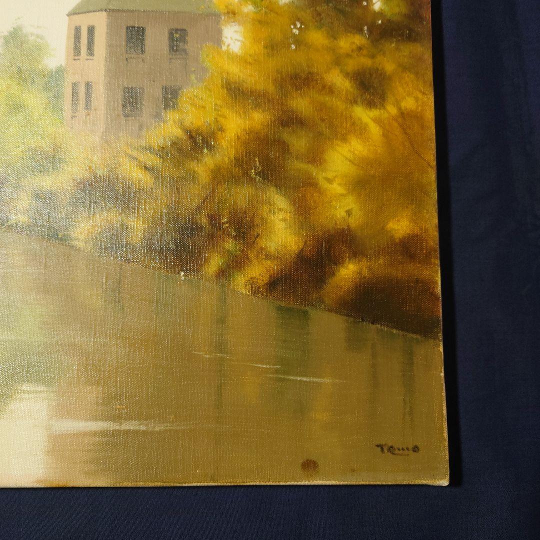 油絵　秋のホース地方　林朝路