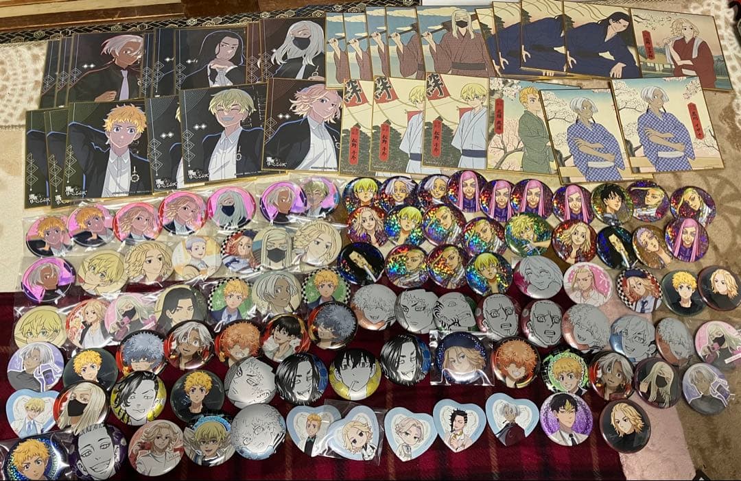 東京リベンジャーズ グッズ まとめ売り 缶バッジ 色紙 クリアカード