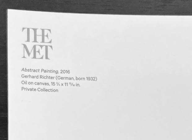 限定マット額装品/ゲルハルト・リヒター/Abstract Painting a