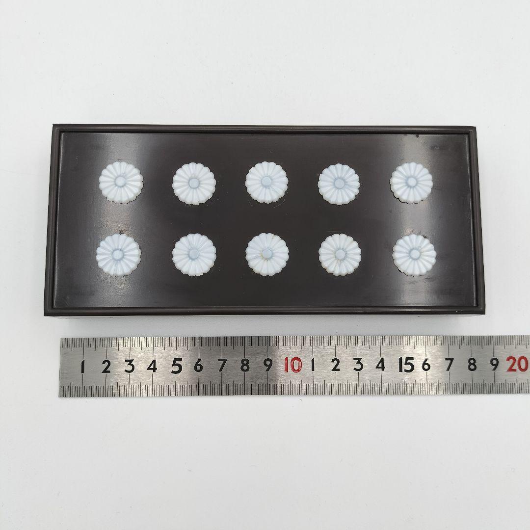 a180 十種香札 プラスチック 黒 　茶道具　茶道　古物　古美術