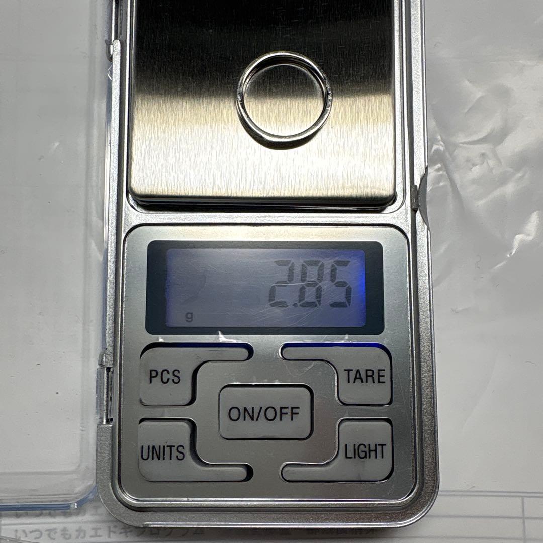 【BLOOM】ブルーム　プラチナ900ダイアモンドストレートリング6.5号