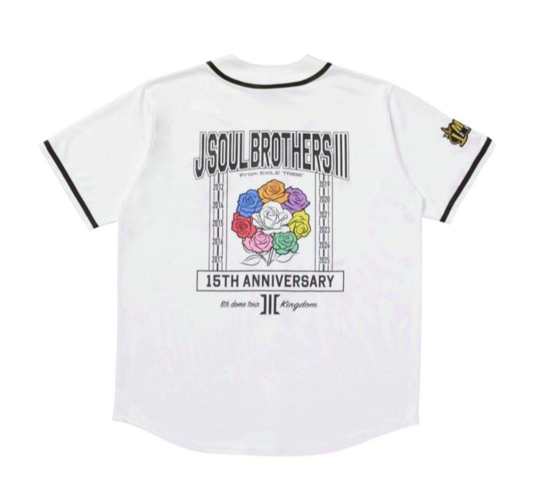 【新品未開封】三代目 ライブグッズ ベースボールシャツ 白 FC限定