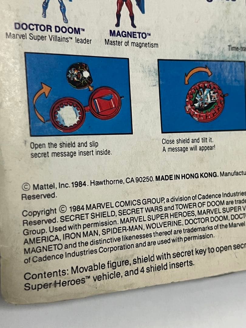 1984年当時物　未開封　マテル製　キャプテンアメリカ　フィギュア　Mattel