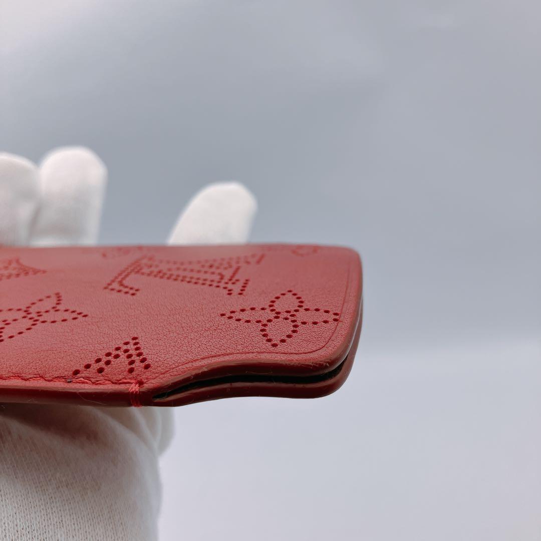 ✨極美品✨　LOUIS VUITTON ルイヴィトン　携帯ケース　レザー　赤