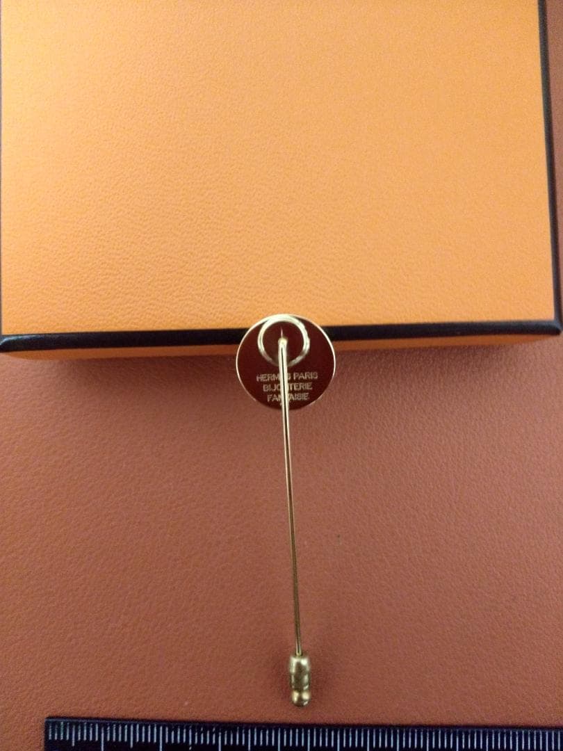 限界価格　極美！　エルメス　セリエ　 クルードセル　ピンブローチ　ゴールド